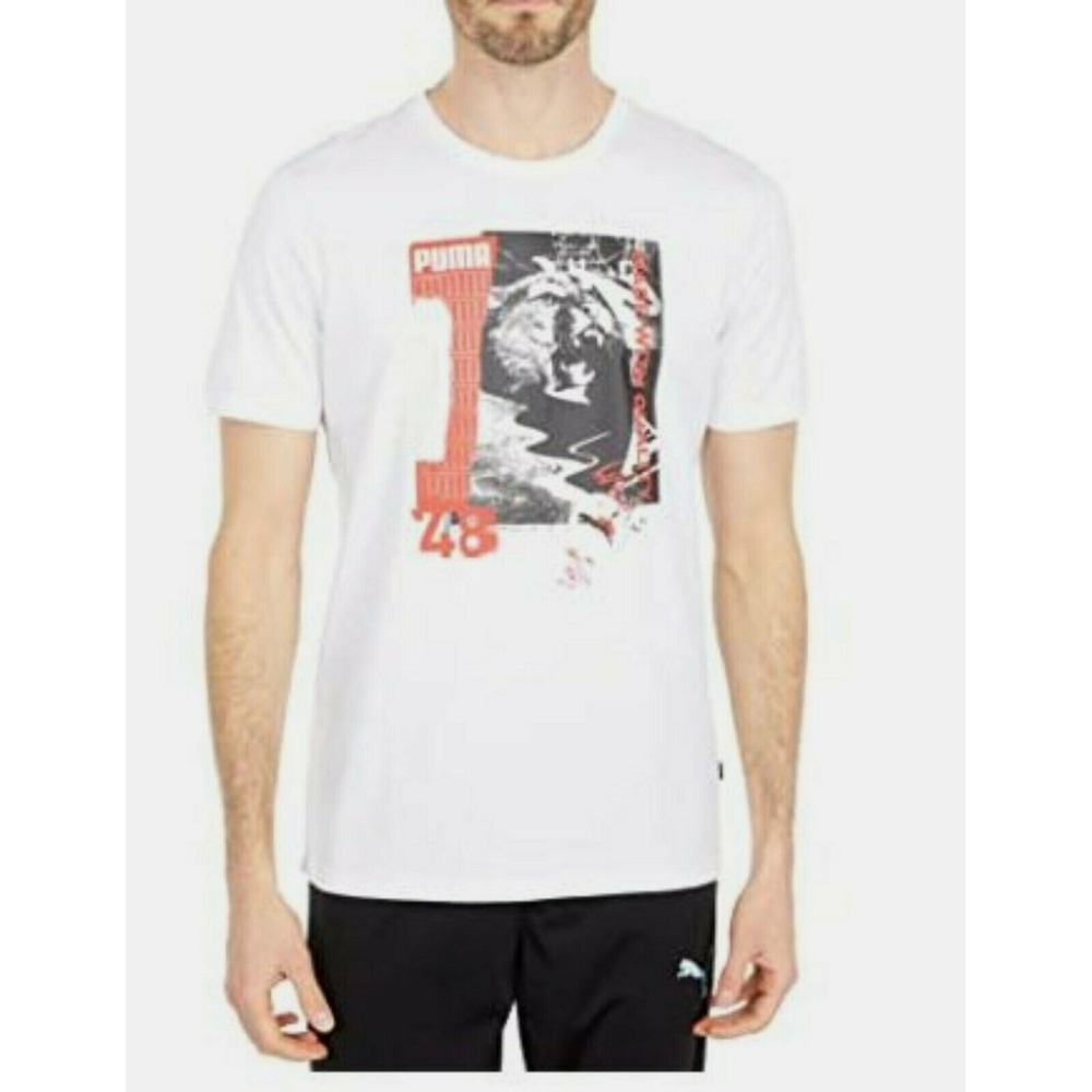 Puma shirt men's size L, pit to pit 23 in white NWT